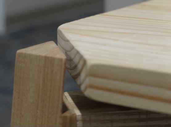 image showing the close-up of a wooden table